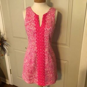 Lilly Pulitzer for Target See Ya Later hot pink appliqué summer sun dress size 6